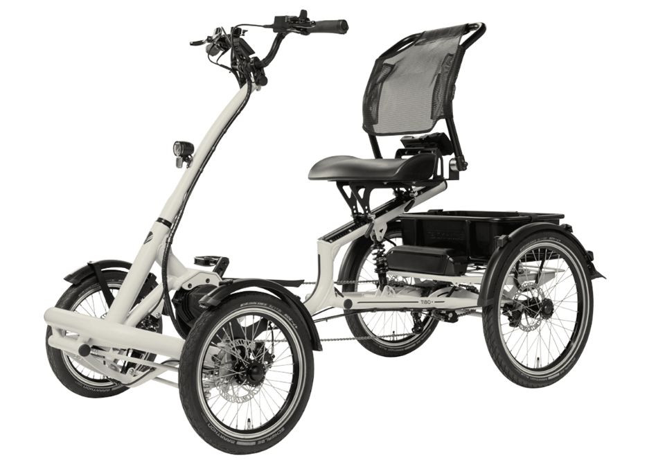 Pfautec Tibo+ - zijdegrijs - elektrische vierwieler