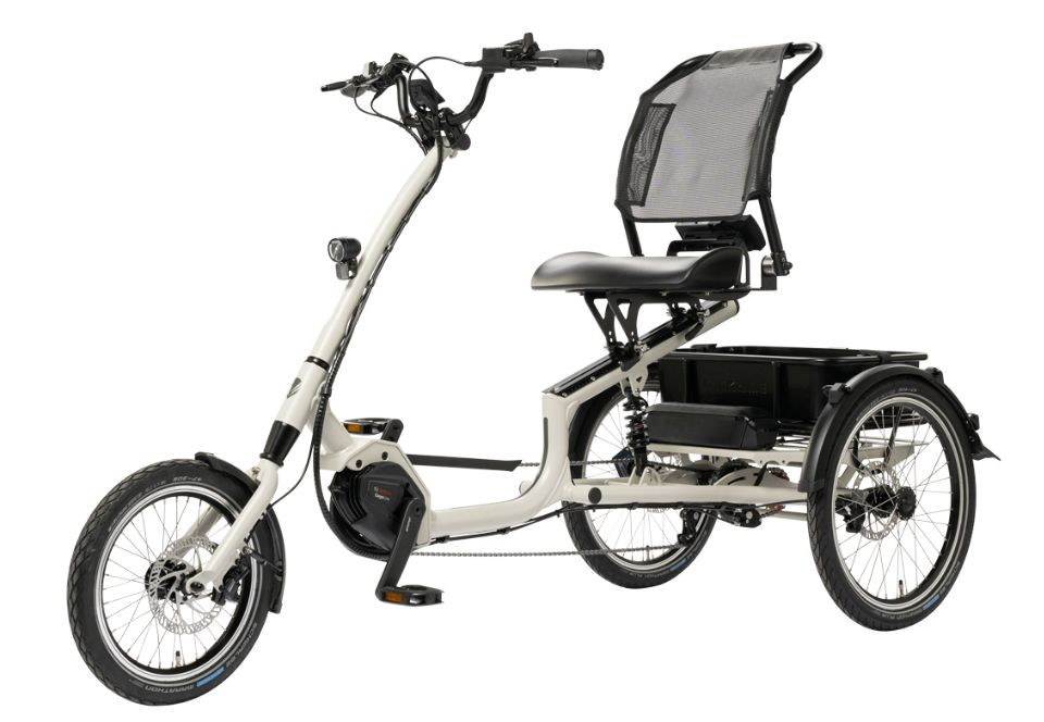 Pfautec Scoobo+ - zijdegrijs - elektrische driewieler