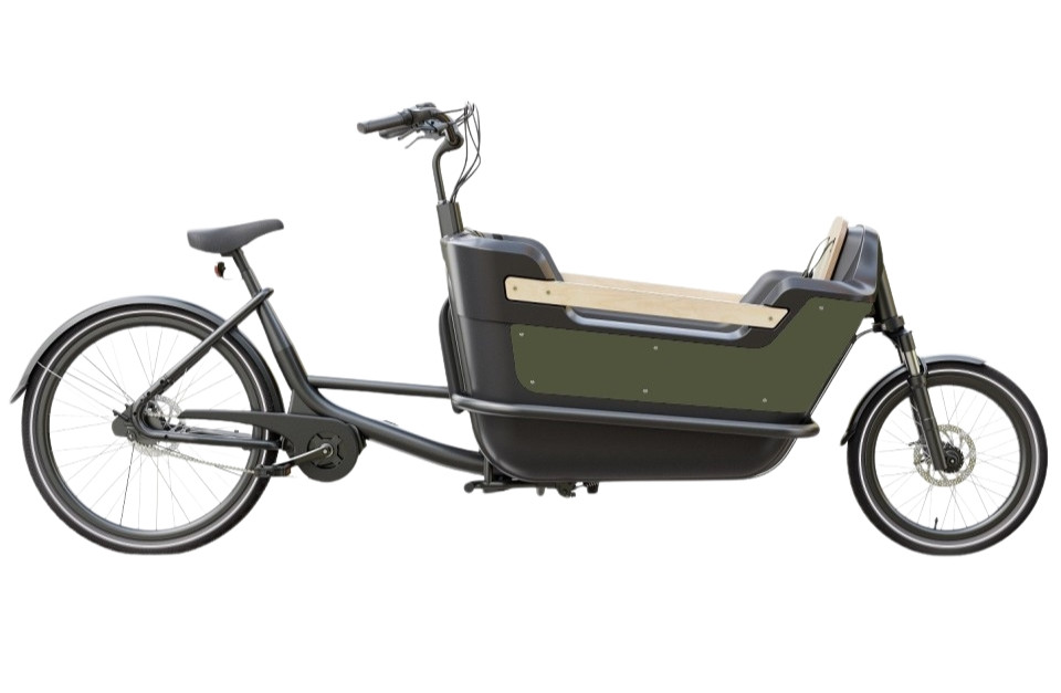 Royal Cargo Bike 2W Premium - elektrische tweewieler bakfiets - Groen