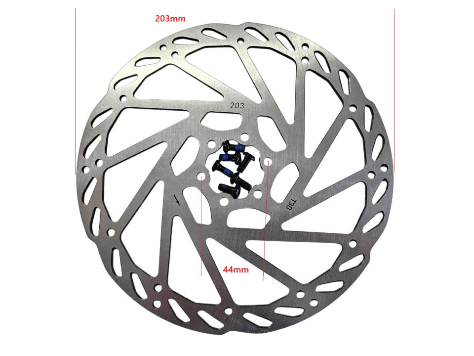 (201A5c) Remschijf voor van Rixtel Urban bakfiets + 6 schroeven