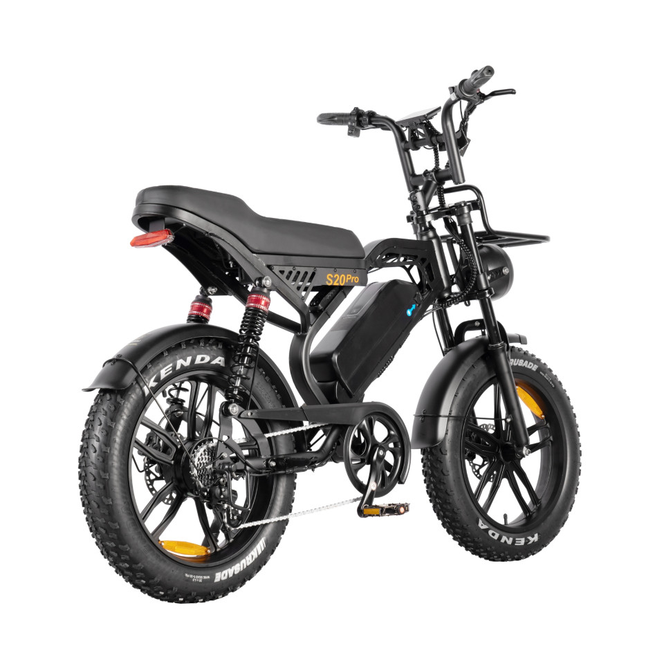 QM S20 PRO Luxury Full Option - grijs - elektrische fatbike