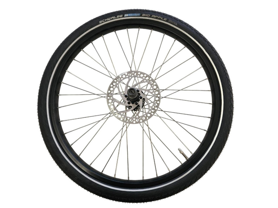 (208A2c) Voorwiel 24 inch links Royal Cargo Bike