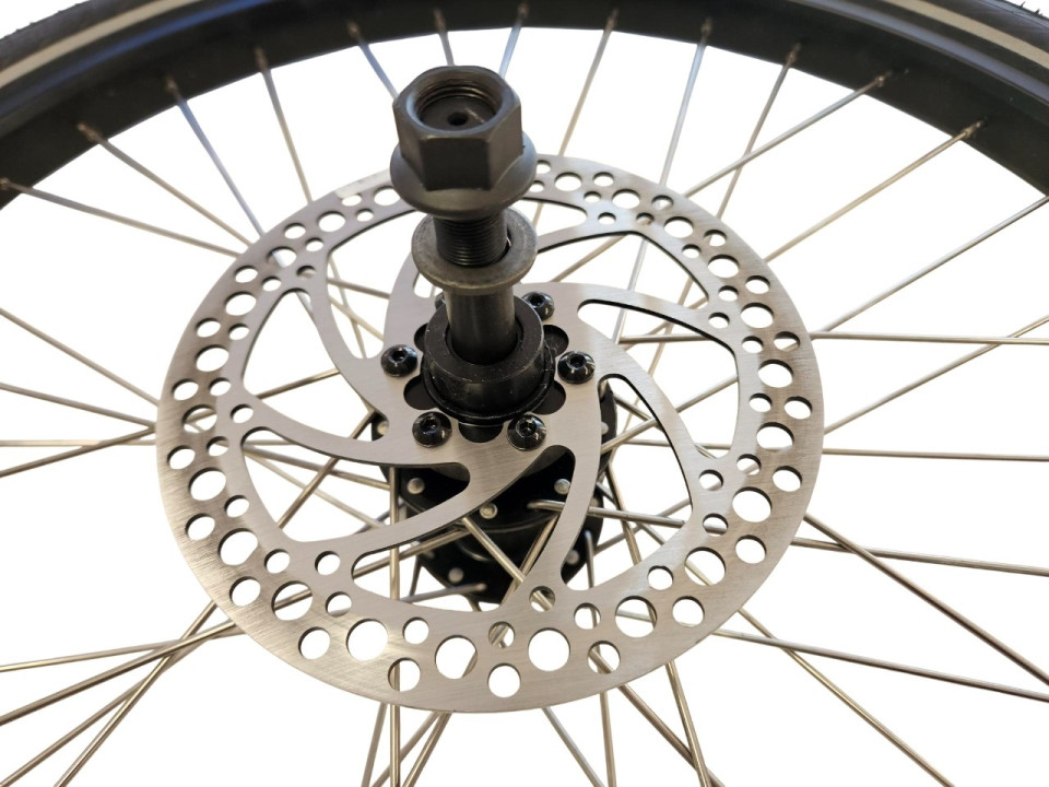 (208A2c) Voorwiel 24 inch links Royal Cargo Bike