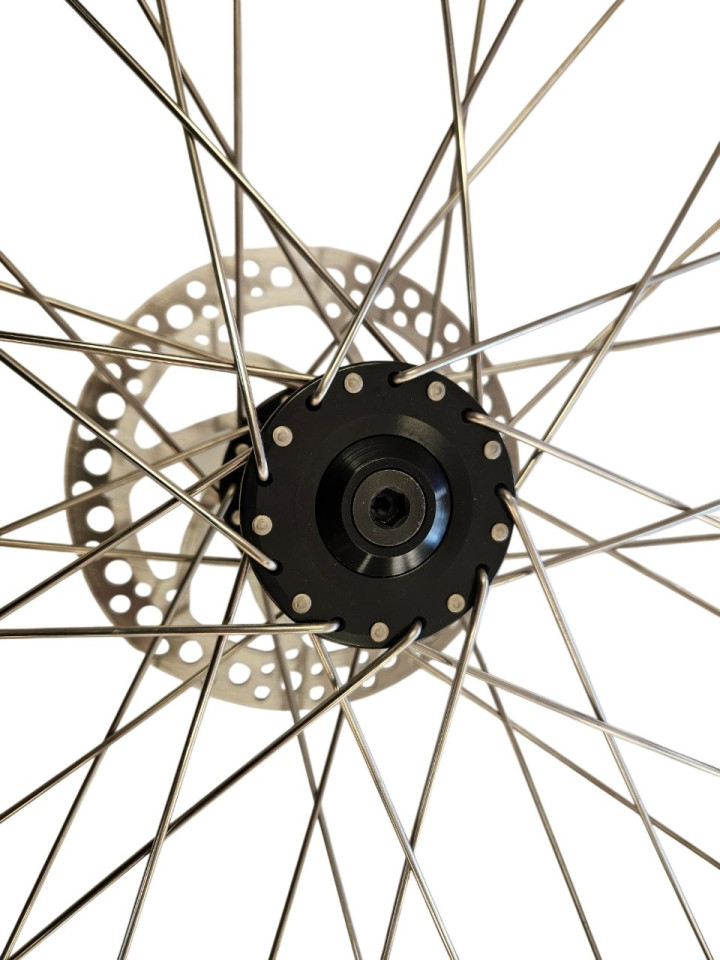 (208A2d) Voorwiel 24 inch rechts Royal Cargo Bike