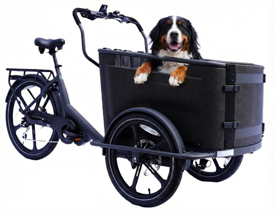 Van Rixtel Urban Plus - mat donkergrijs - elektrische bakfiets