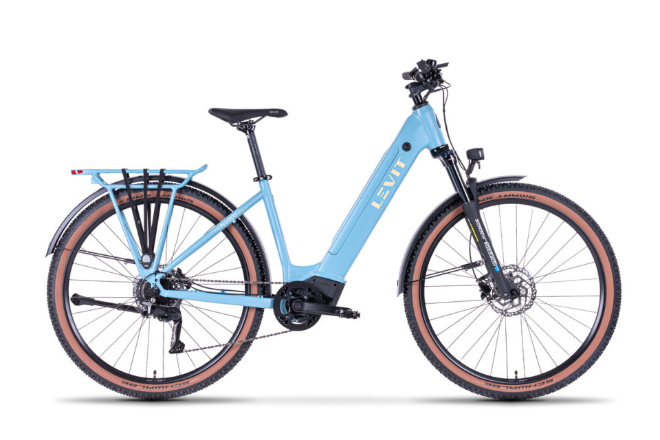 Levit Flueco lowstep 2026 - blue sky - elektrische hybride SUV fiets