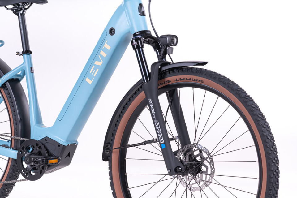 Levit Flueco lowstep 2026 - blue sky - elektrische hybride SUV fiets