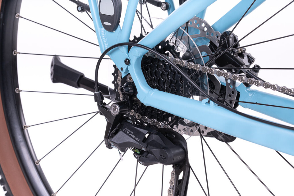 Levit Flueco lowstep 2026 - blue sky - elektrische hybride SUV fiets