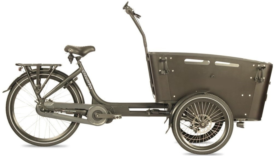 Qivelo Curve 3 540Wh - elektrische bakfiets - zwart/zwart