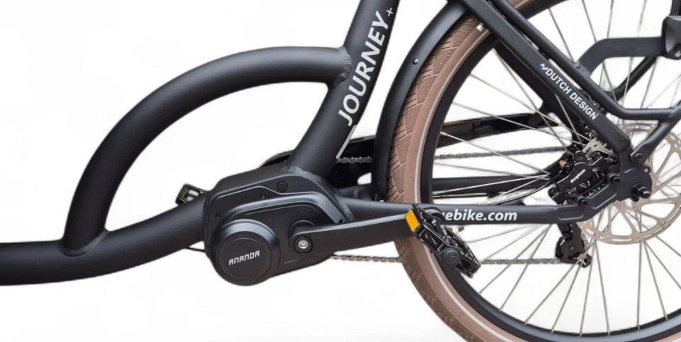 Vogue Journey Plus - elektrische bakfiets - mat zwart/bruin