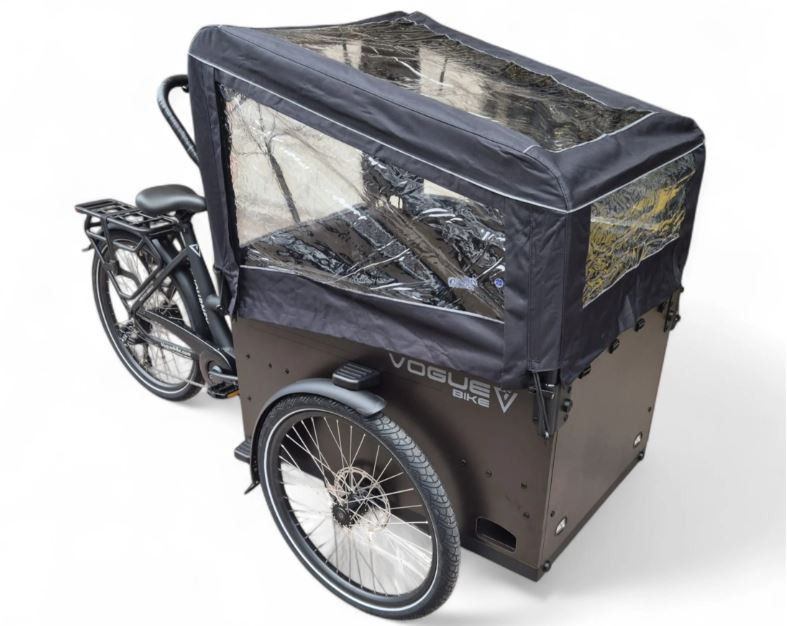 Vogue Journey Plus - elektrische bakfiets - mat zwart/zwart