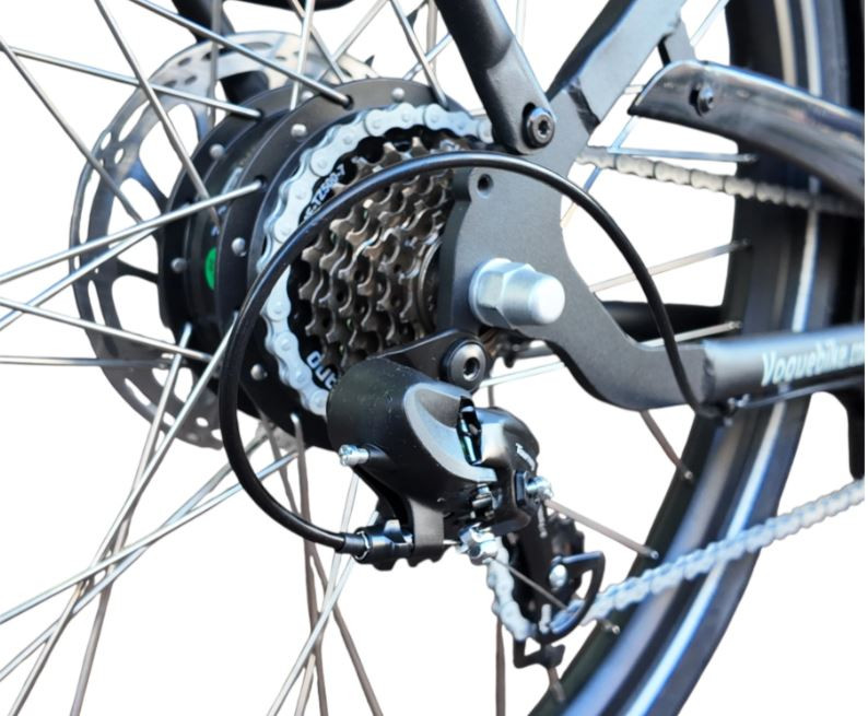 Vogue Caddy - elektrische bakfiets - mat zwart/bruin