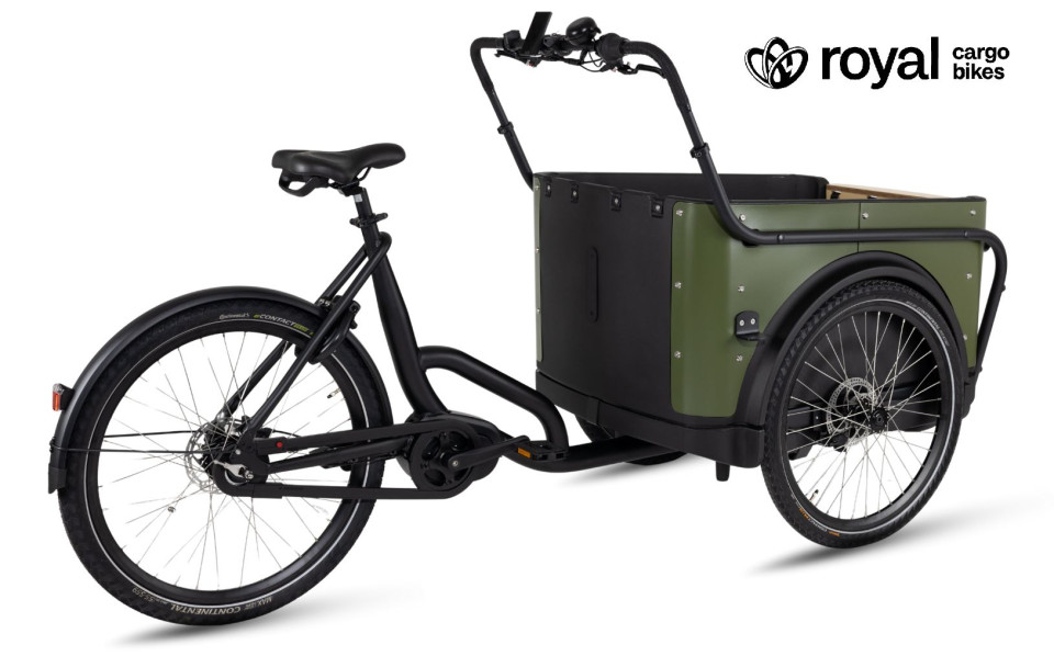 Lease - Royal Cargo Bike 3W Premium - elektrische driewieler bakfiets