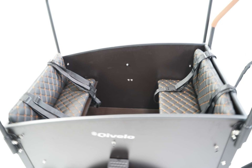 Bakfietskussens Troy / Qivelo City / Journey - Zwart (230B3a)