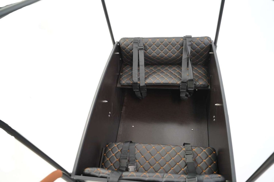 Bakfietskussens Troy / Qivelo City / Journey - Zwart (230B3a)