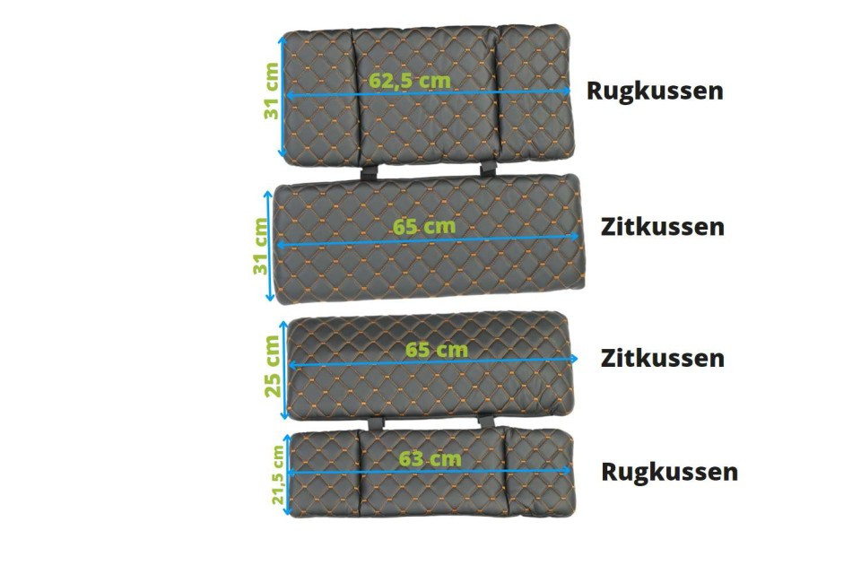 Bakfietskussens Troy / Qivelo City / Journey - Zwart (230B3a)