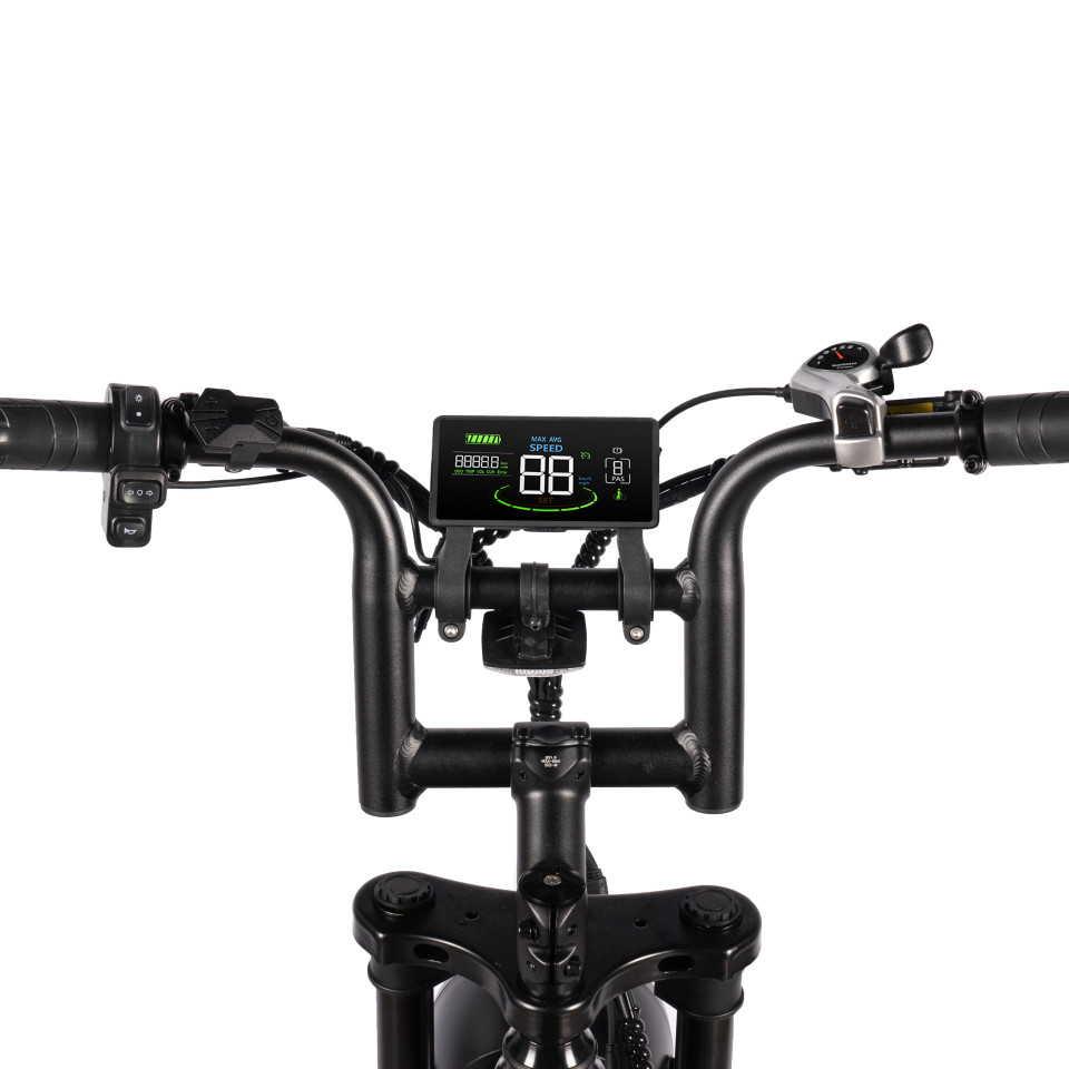 QM V20 Pro - Donker Grijs - elektrische fatbike