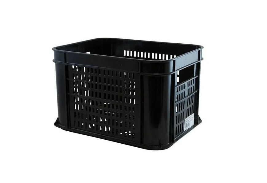 Fietskrat Kunststof - Zwart - 30 Liter (225A5a)