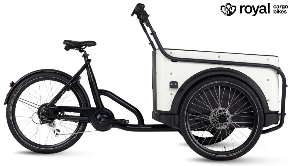 Royal Cargo Bike 3W Eco - wit - elektrische driewieler bakfiets