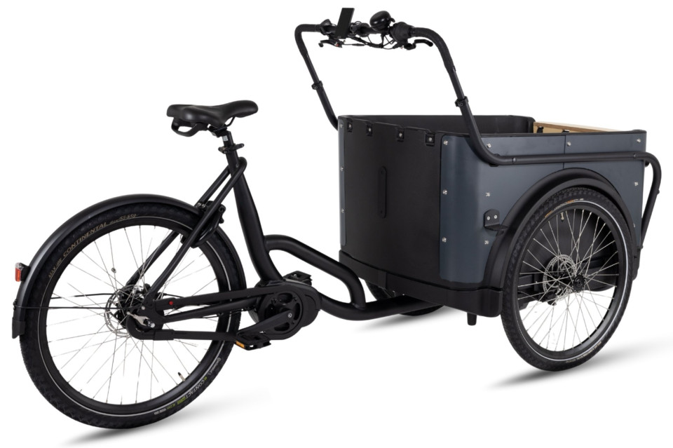 Royal Cargo Bike 3W Premium - antraciet - elektrische driewieler bakfiets