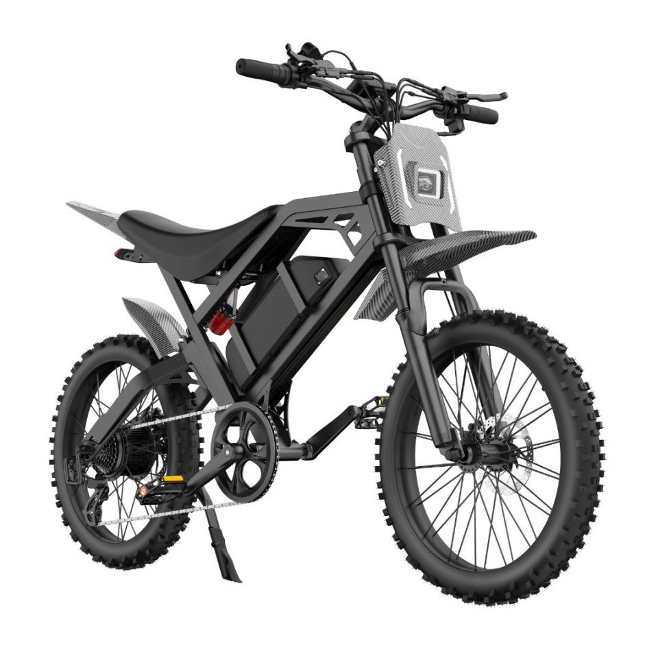 QM V20 Cross - Zwart - elektrische fatbike