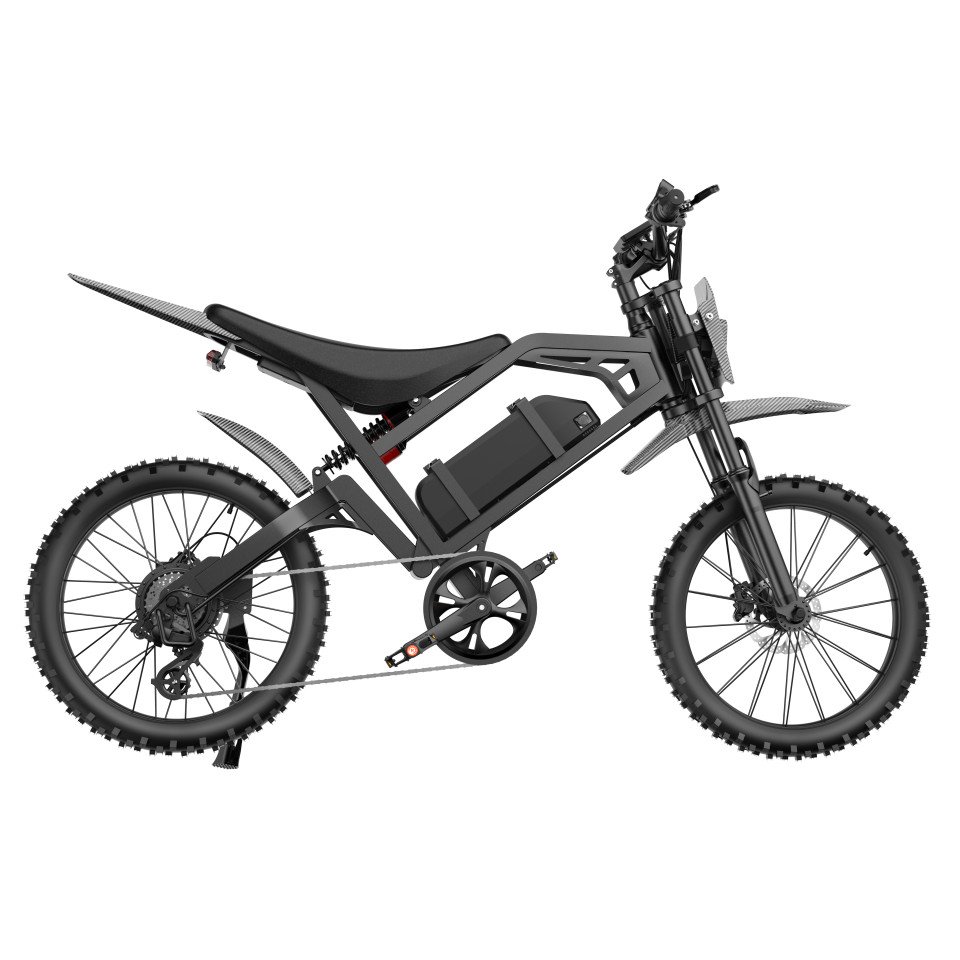 QM V20 Cross - Zwart - elektrische fatbike
