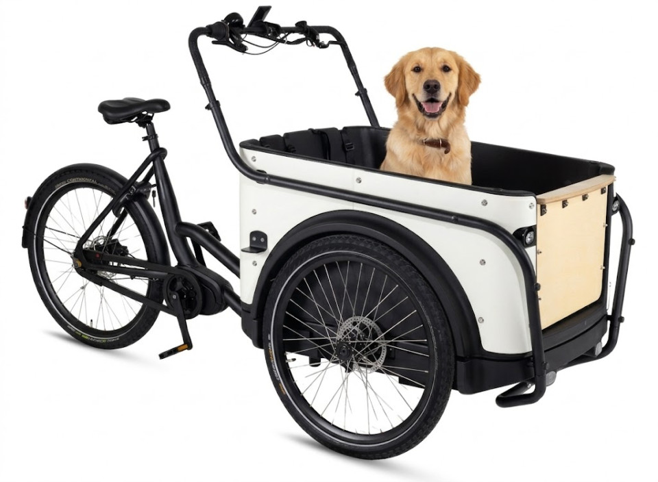 Royal Cargo Bike 3W Premium - wit - elektrische driewieler bakfiets