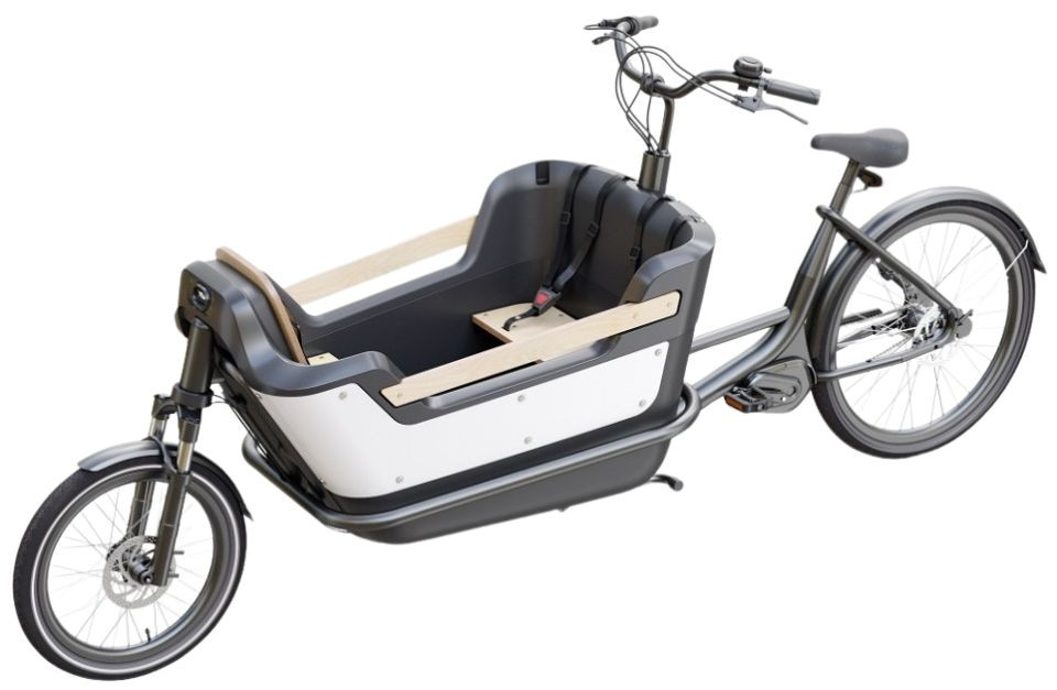 Royal Cargo Bike 2W Premium - elektrische tweewieler bakfiets - Wit