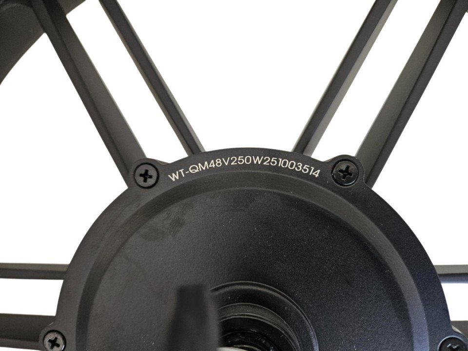 (199E3a) V20 pro fatbike motor met velg 250 Watt (rode stekker)