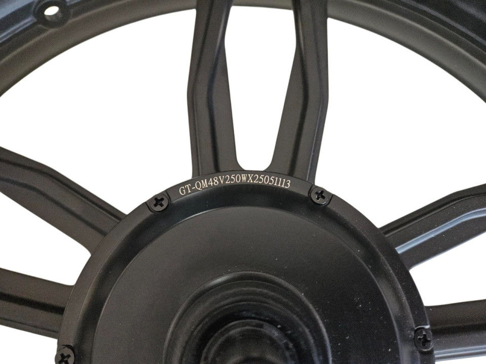 (199E1a) V20 pro fatbike motor met velg 250 Watt (zwarte stekker)