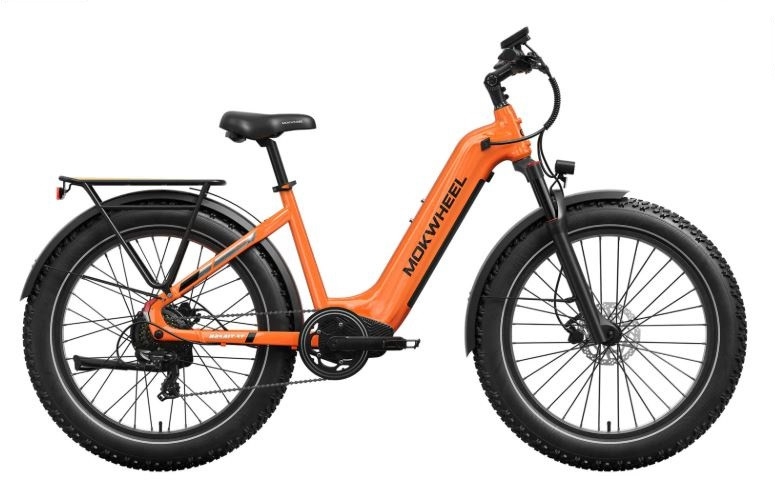 Mokwheel Basalt ST 2.0 - Orange | Elektrische Mountainbike | Fatbike