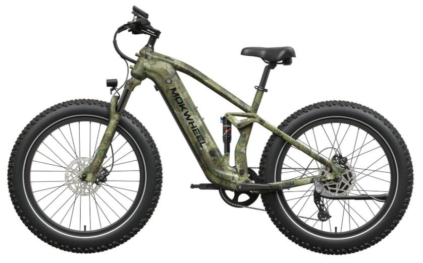 Mokwheel Obsidian 2.0 Junglepatroon | Elektrische Heren Moutainbike | Fatbike