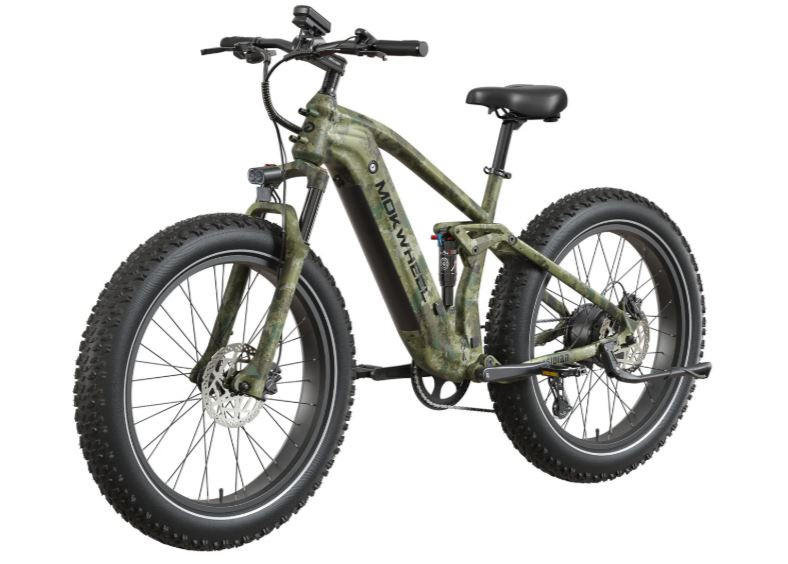 Mokwheel Obsidian 2.0 Junglepatroon | Elektrische Heren Moutainbike | Fatbike