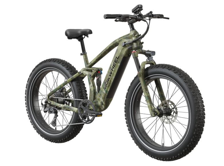 Mokwheel Obsidian 2.0 Junglepatroon | Elektrische Heren Moutainbike | Fatbike