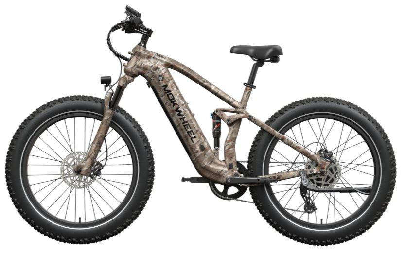 Mokwheel Obsidian 2.0 Woestijncamouflage | Elektrische Heren Moutainbike | Fatbike