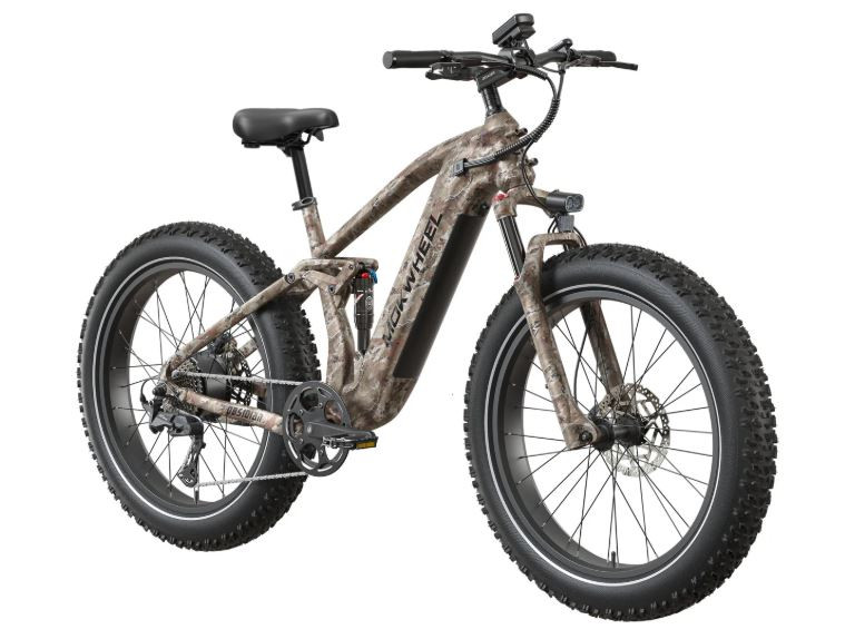 Mokwheel Obsidian 2.0 Woestijncamouflage | Elektrische Heren Moutainbike | Fatbike