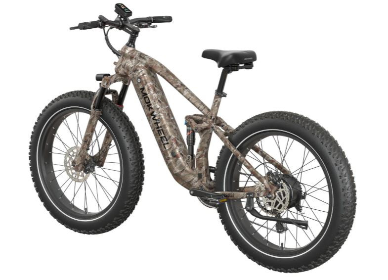 Mokwheel Obsidian 2.0 Woestijncamouflage | Elektrische Heren Moutainbike | Fatbike