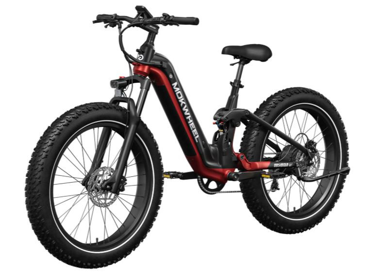 Mokwheel Obsidian ST 2.0 Zwart/Rood | Elektrische Moutainbike | Fatbike