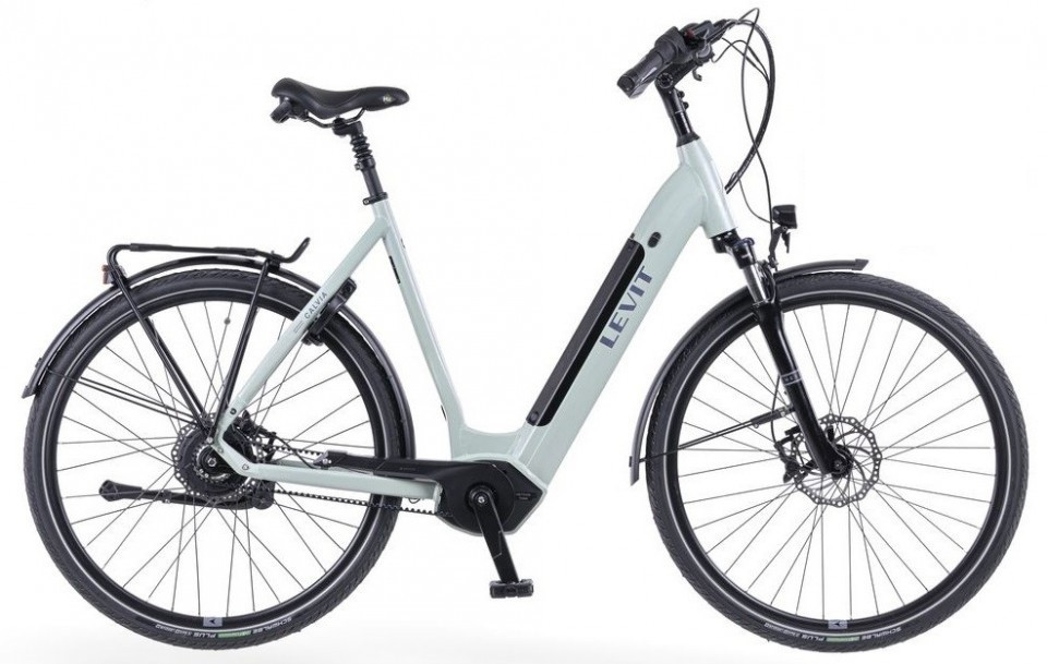Levit Calvia 3 - lichtgrijs - elektrische damesfiets
