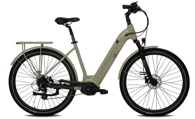 Bizo Bike Diana sage groen - elektrische damesfiets - hybride SUV