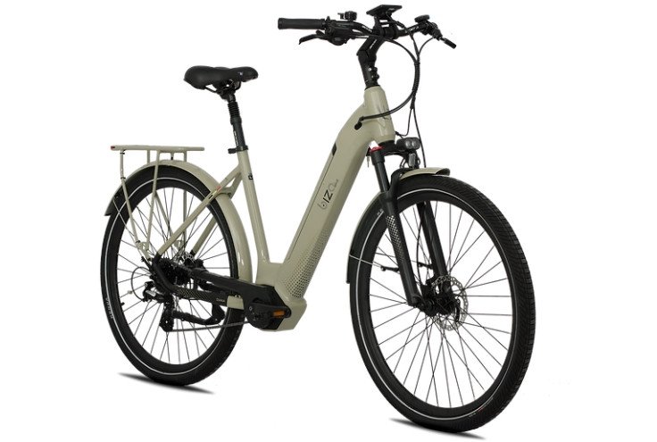Bizo Bike Diana sage groen - elektrische damesfiets - hybride SUV