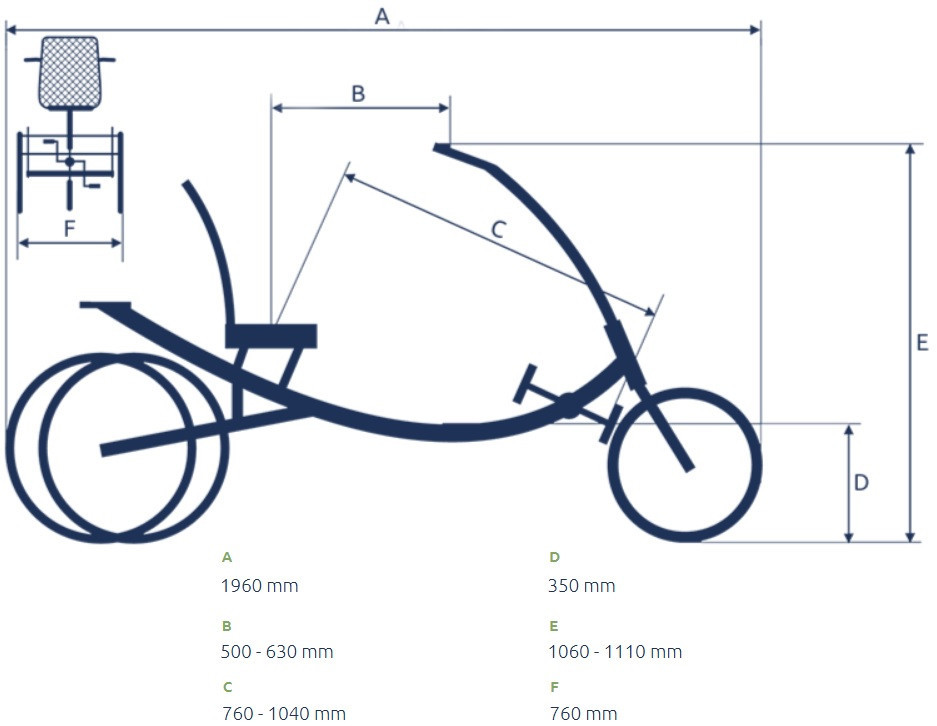 Van Rixtel Balance - chalk - elektrische driewieler