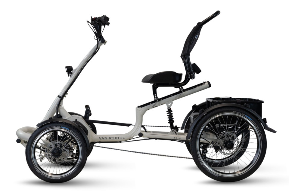 Van Rixtel Solid - zijdegrijs mat - elektrische vierwieler