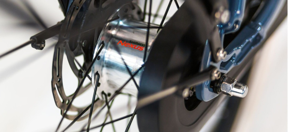 Tomos EB 16 - antracite matt - elektrische transportfiets - dames