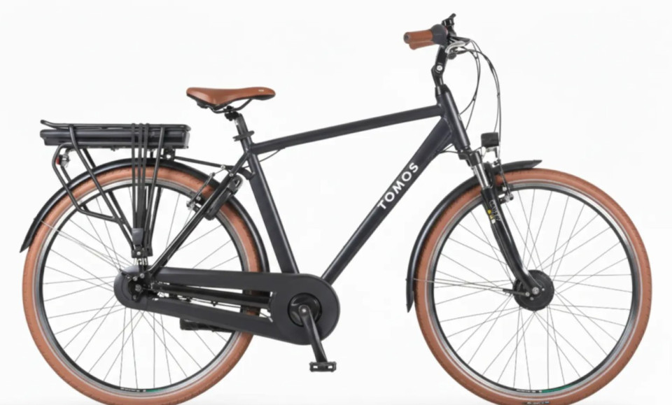 Tomos EB 12 - black matt - elektrische stadsfiets - heren