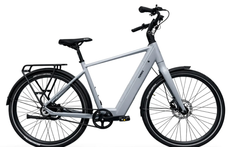 Tomos EB 03 - grey matt - elektrische stadsfiets - heren