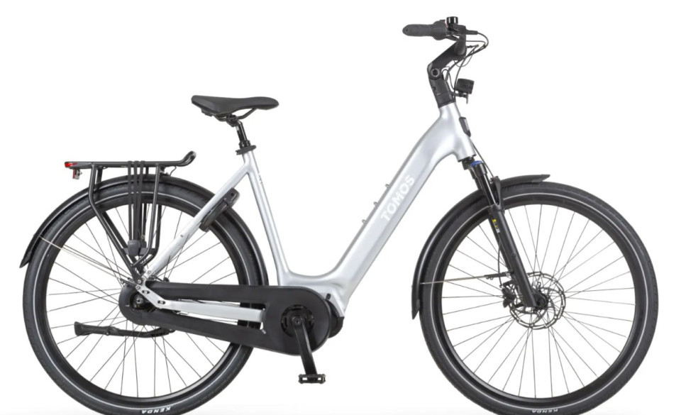 Tomos EB 18 - silver champagne glossy - elektrische stadsfiets - dames