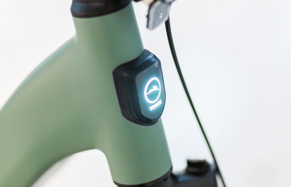 Tomos EB 19 - minted green matt - elektrische stadsfiets - dames