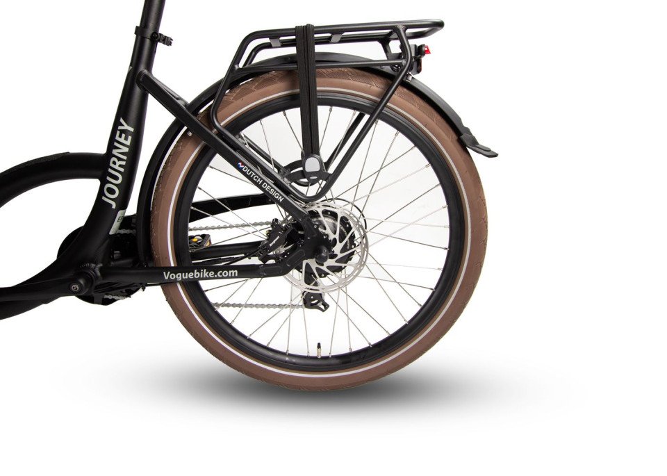 Vogue Journey S - Dog - elektrische bakfiets - mat zwart/bruin