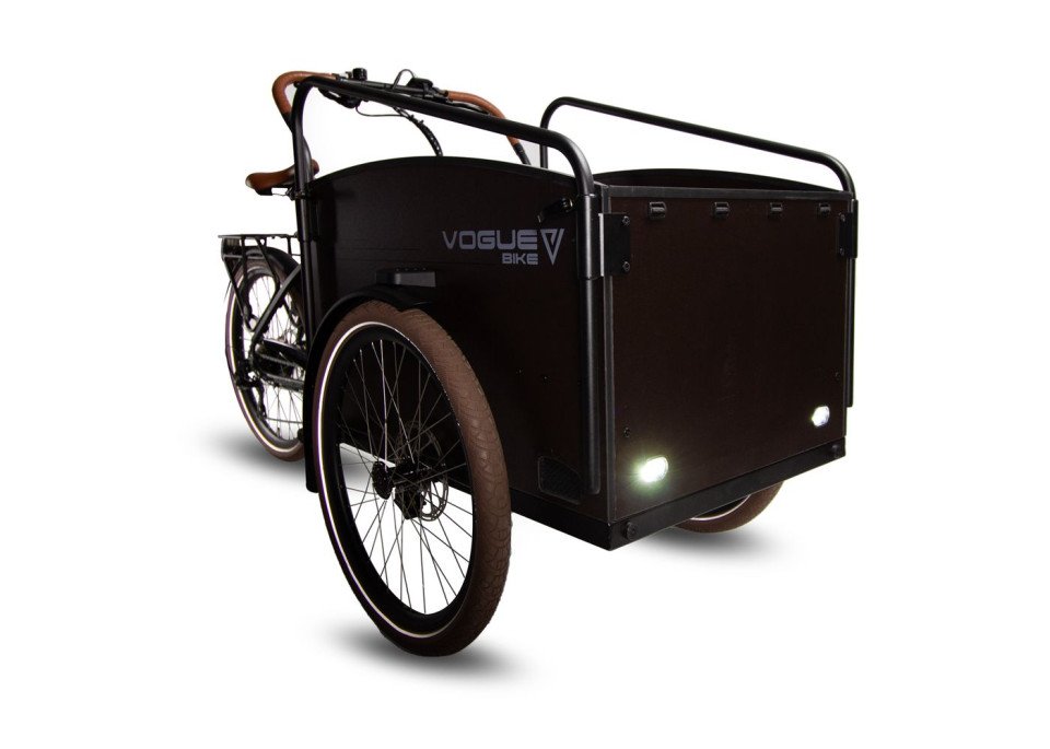 Vogue Journey S - Dog - elektrische bakfiets - mat zwart/bruin